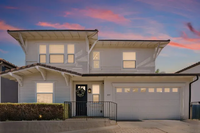 a front view of a building