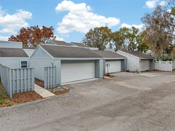 front view of a house with a garage