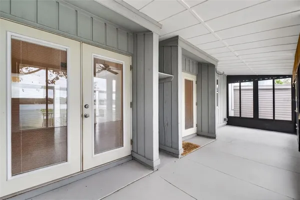 a view of a garden with a lake