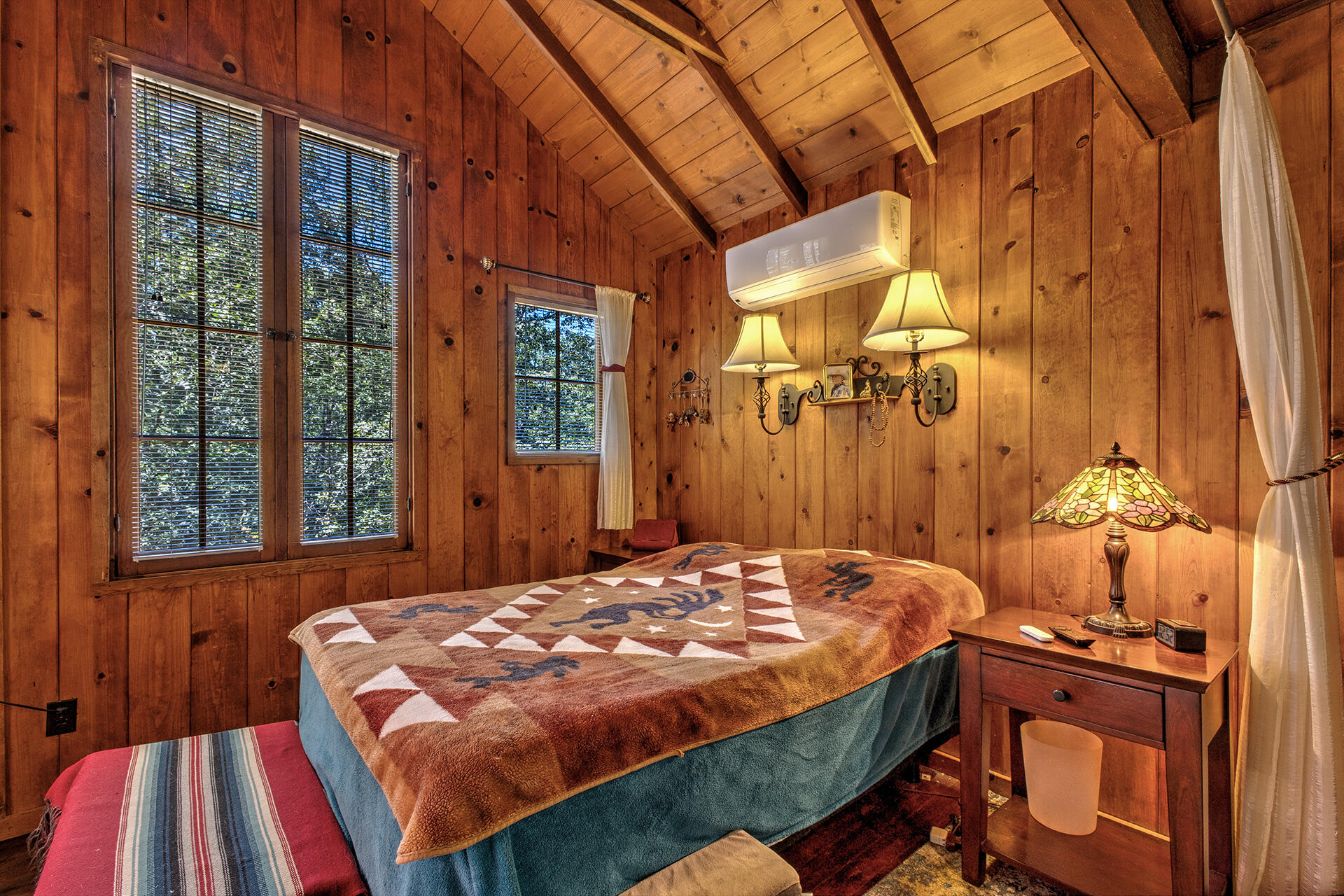 25395 Lodge Road Idyllwild, CA 92549 - Photo 25 of 53 a bedroom with a bed and a dresser