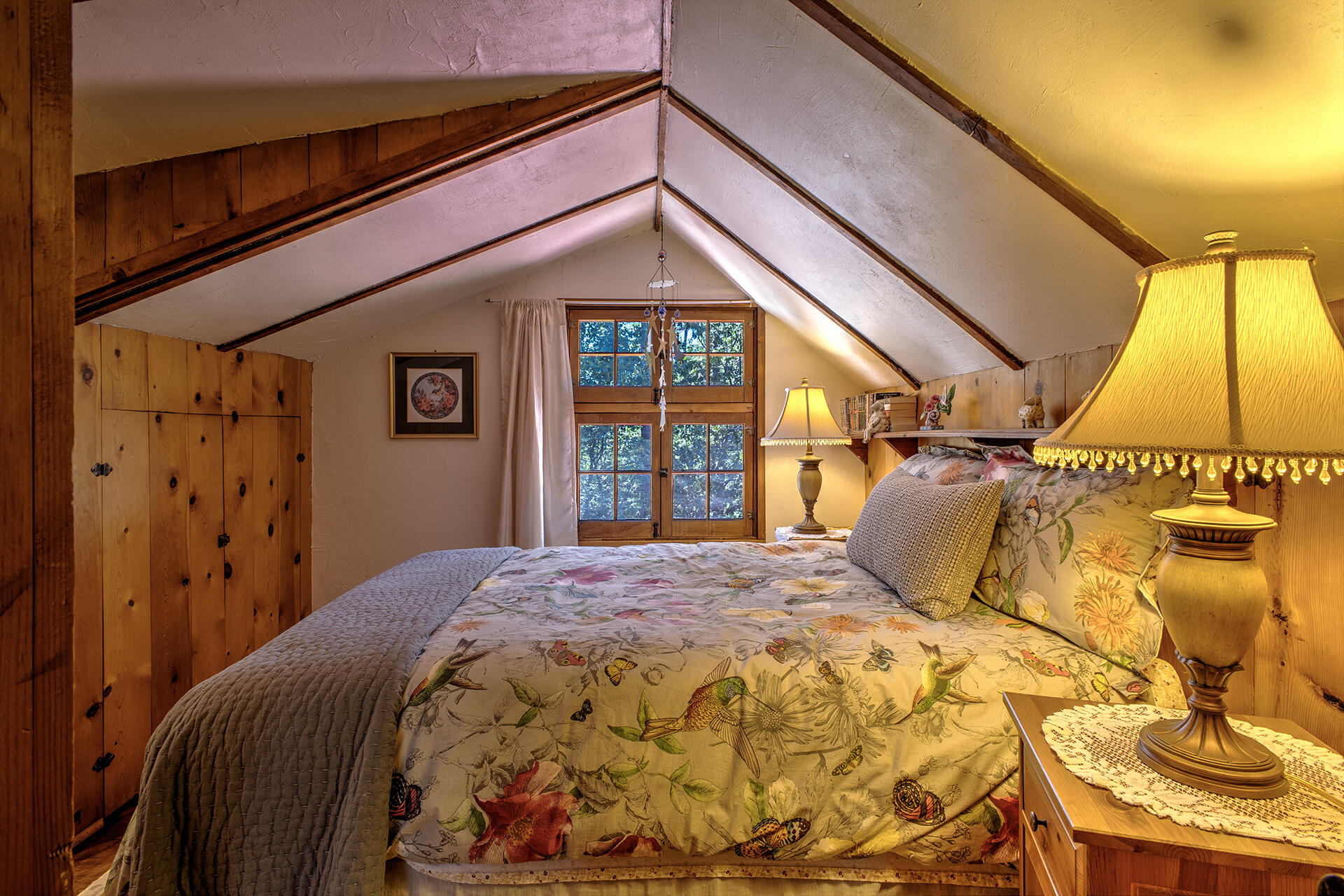 25395 Lodge Road Idyllwild, CA 92549 - Photo 31 of 53 a bedroom with a bed and a window