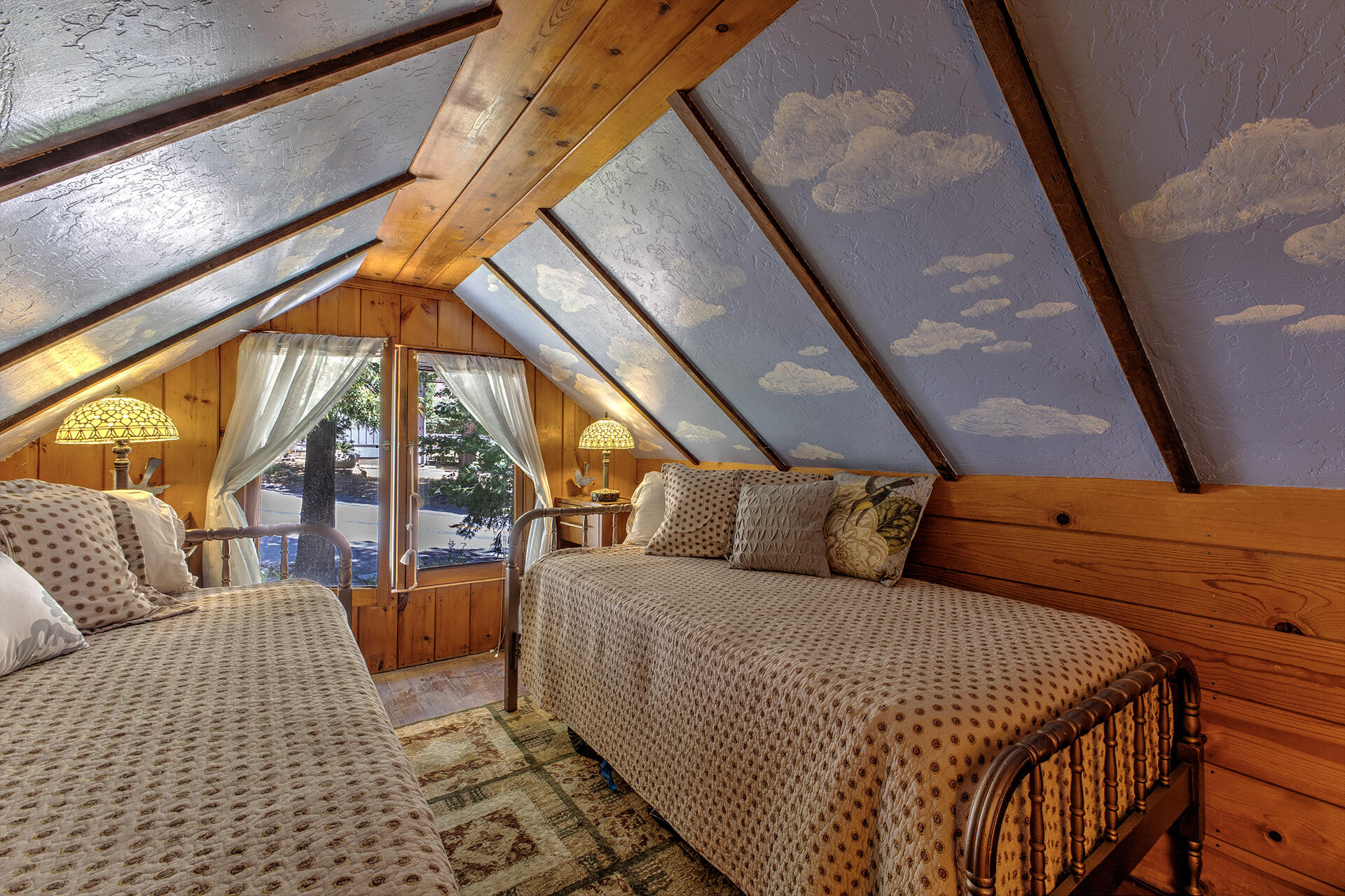 25395 Lodge Road Idyllwild, CA 92549 - Photo 35 of 53 a bedroom with furniture and a large window