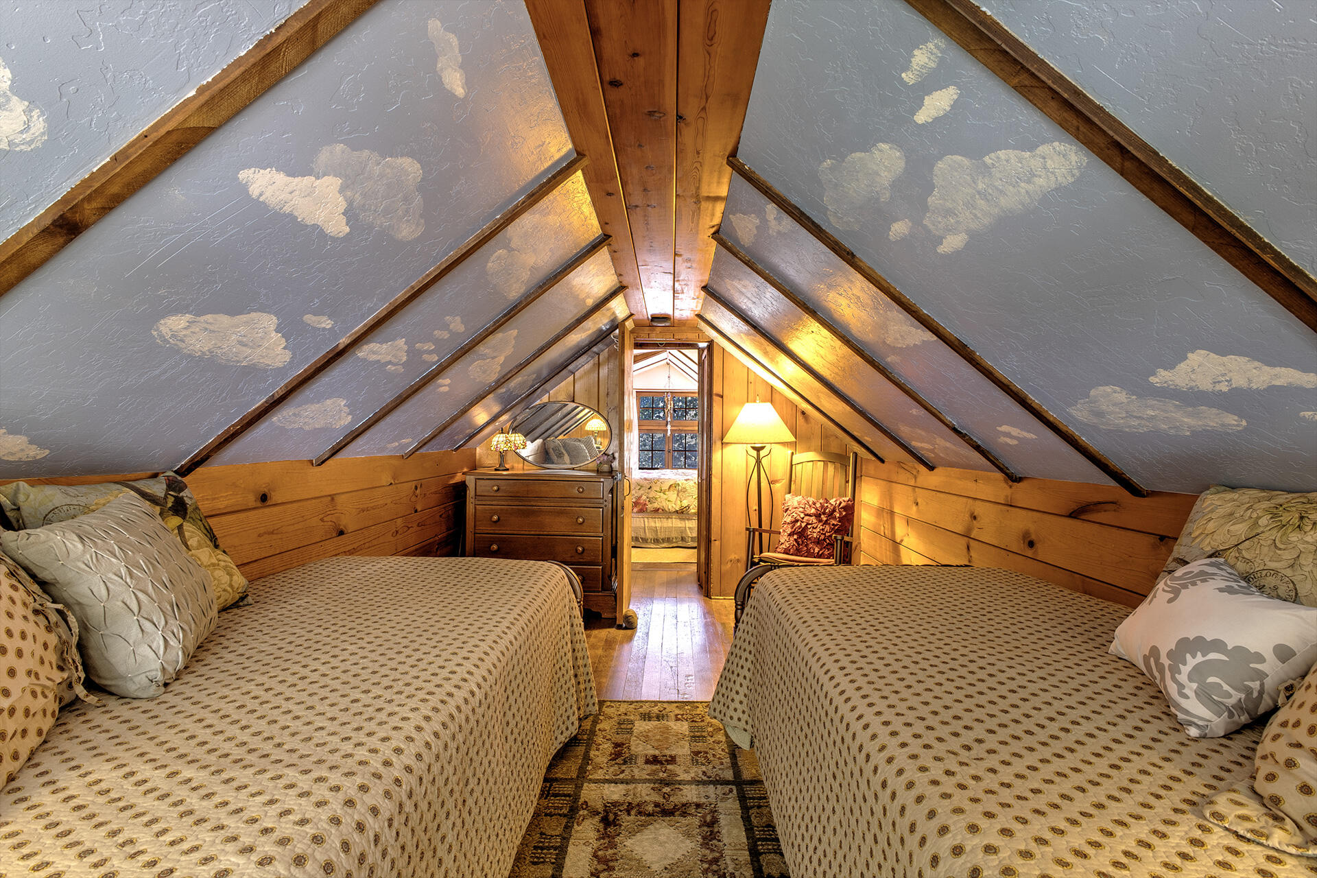 25395 Lodge Road Idyllwild, CA 92549 - Photo 36 of 53 a bedroom with double bed and a large window