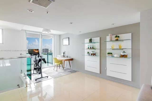 a view of kitchen and dining room with furniture