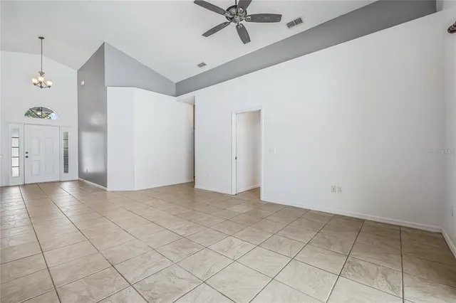 a view of an empty room