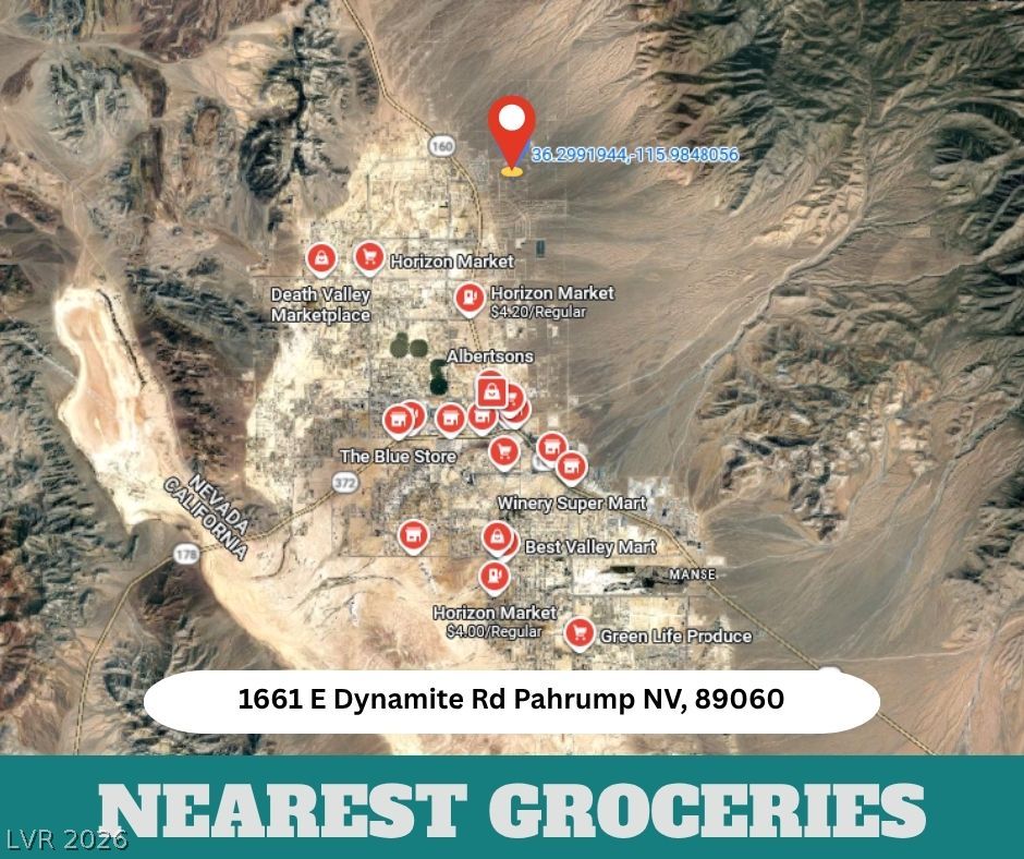 1661 Dynamite Road Pahrump, NV 89060 - Photo 11 of 13 Locate grocery options near 1661 E Dynamite Rd in Pahrump, NV.