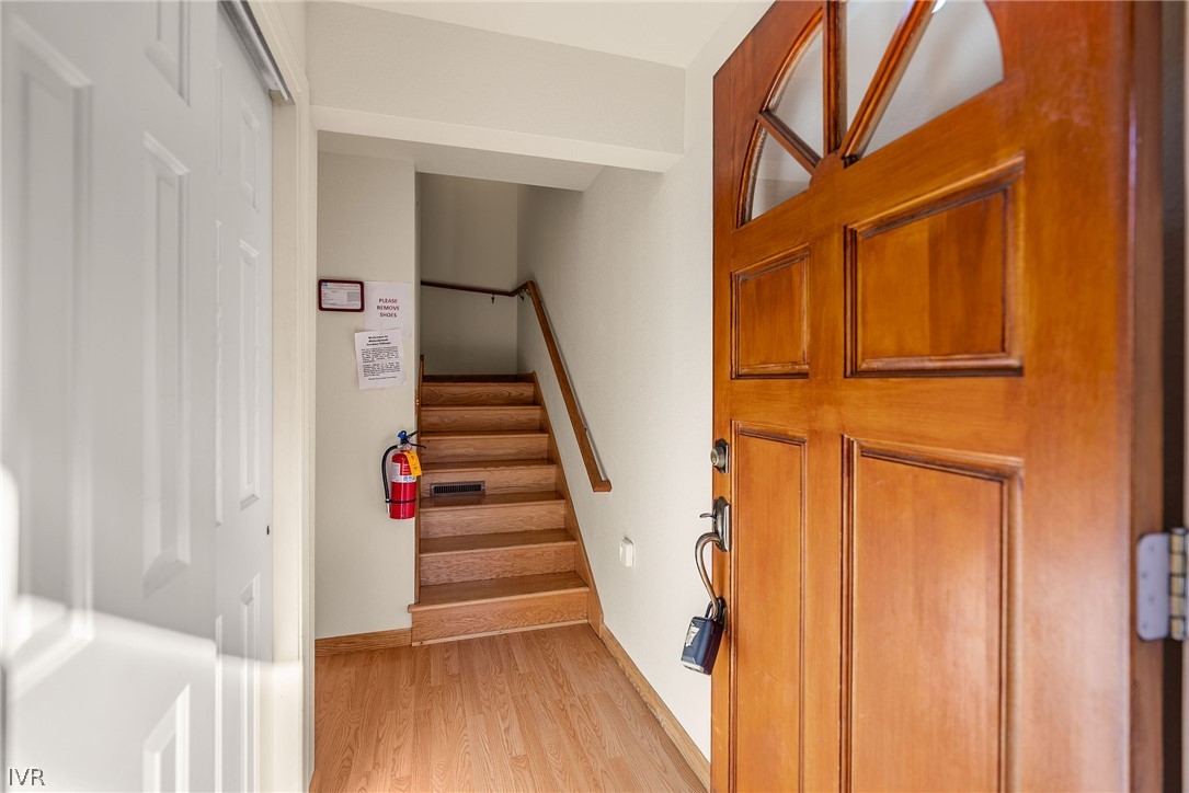 400 Fairview Boulevard, Unit 80 Incline Village, NV 89451 - Photo 18 of 23 a view of stairs and hall with wooden floor