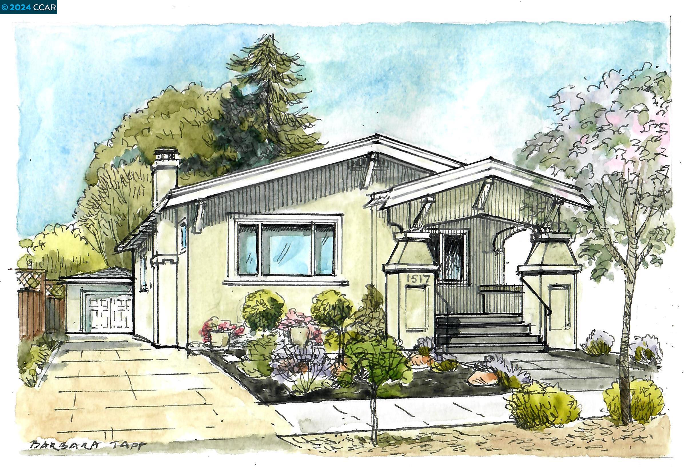 1517 Lincoln Street Berkeley, CA 94703 - Photo 1 of 1 a front view of a house with garden