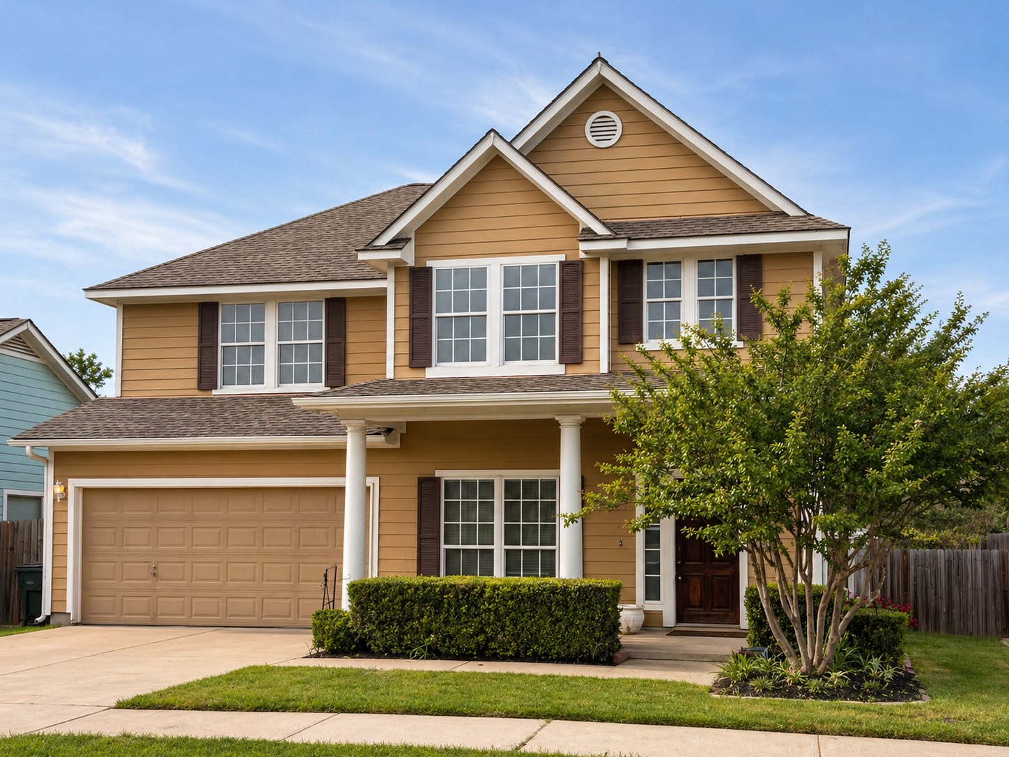 122 Summers Green Georgetown, TX 78633 - Photo 26 of 31 a front view of a house with a yard and garage