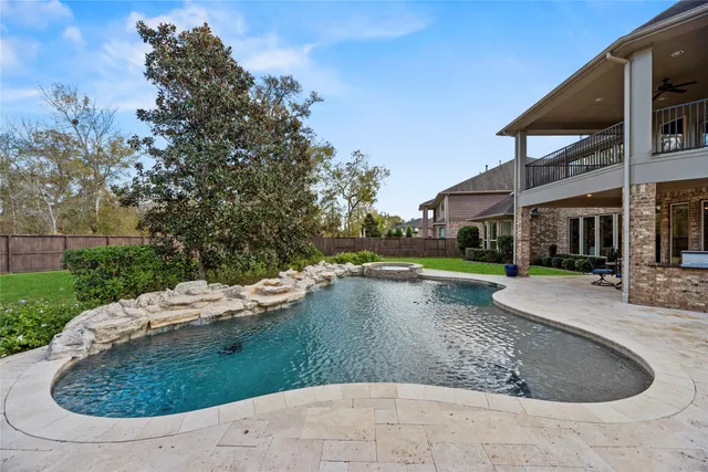 a view of outdoor space yard and swimming pool