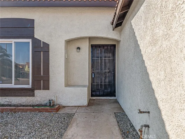 a view of front door of house