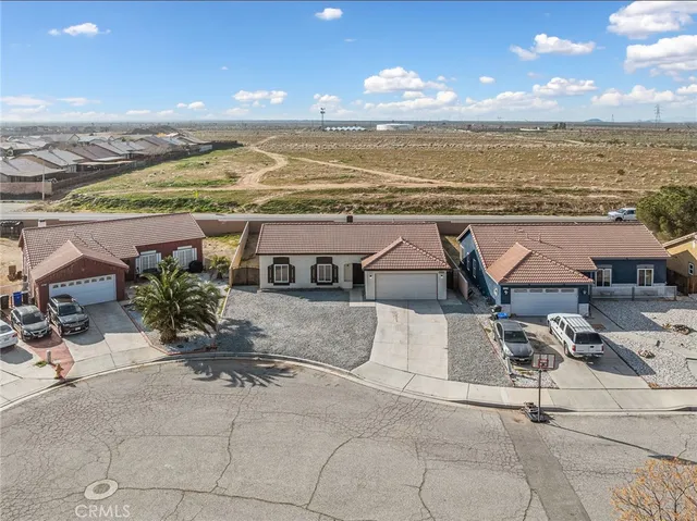 an outdoor space with seating space
