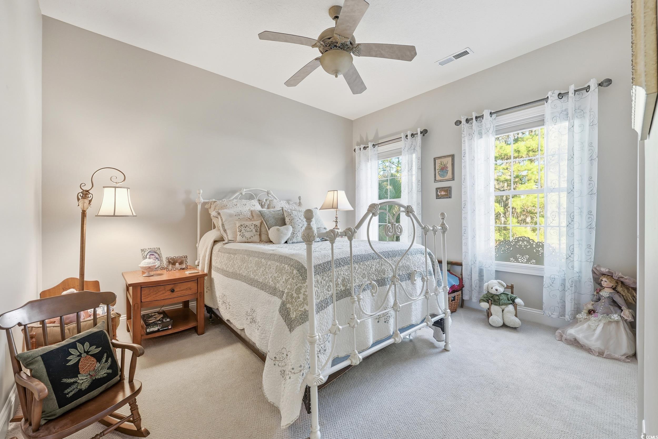 452 Deer Watch Circle Longs, SC 29568 - Photo 8 of 39 Bedroom featuring carpet flooring and ceiling fan