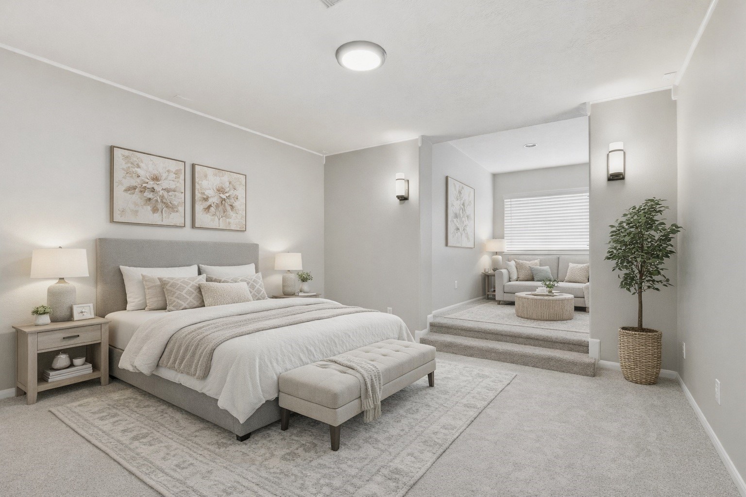 17406 North Riata Lake Cypress, TX 77433 - Photo 16 of 33 Generously sized guest suite with neutral tones and flexible layout options (virtually staged).