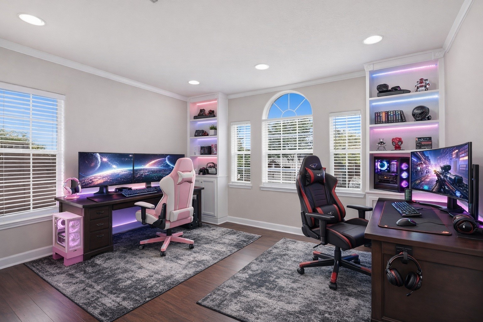 17406 North Riata Lake Cypress, TX 77433 - Photo 19 of 33 Secondary Bedroom with built-in shelving, abundant natural light (virtually stage).