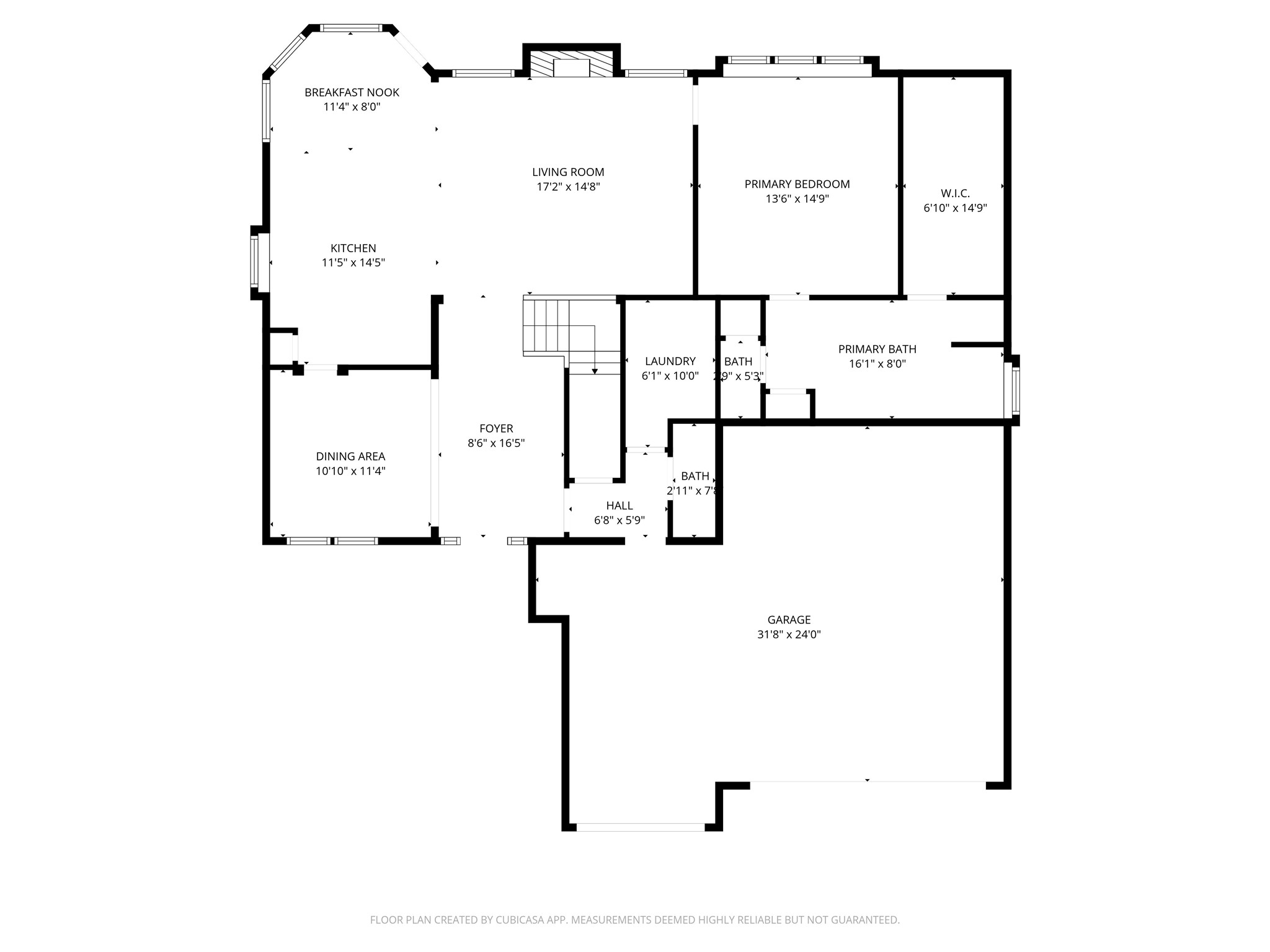 17406 North Riata Lake Cypress, TX 77433 - Photo 32 of 33 First-floor plan highlighting the spacious primary suite, open-concept living areas, and three-car garage.