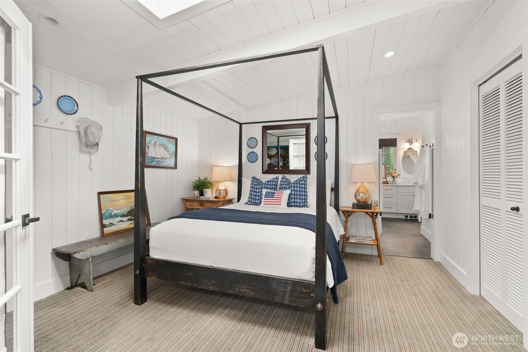 412 Streeter Road Silverlake, WA 98645 - Photo 23 of 40 a bedroom with a bed and a mirror