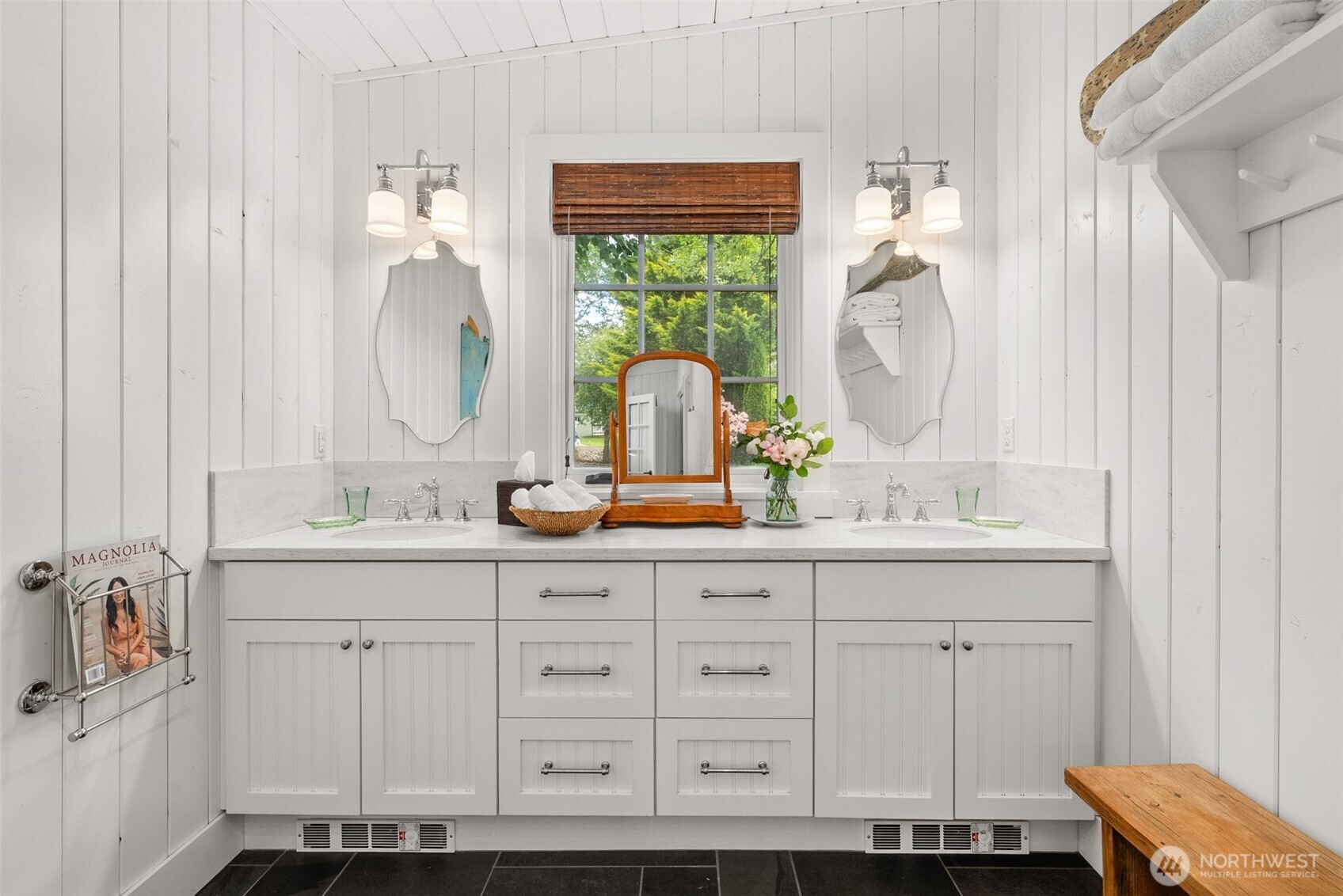 412 Streeter Road Silverlake, WA 98645 - Photo 24 of 40 a bathroom with a sink and a mirror