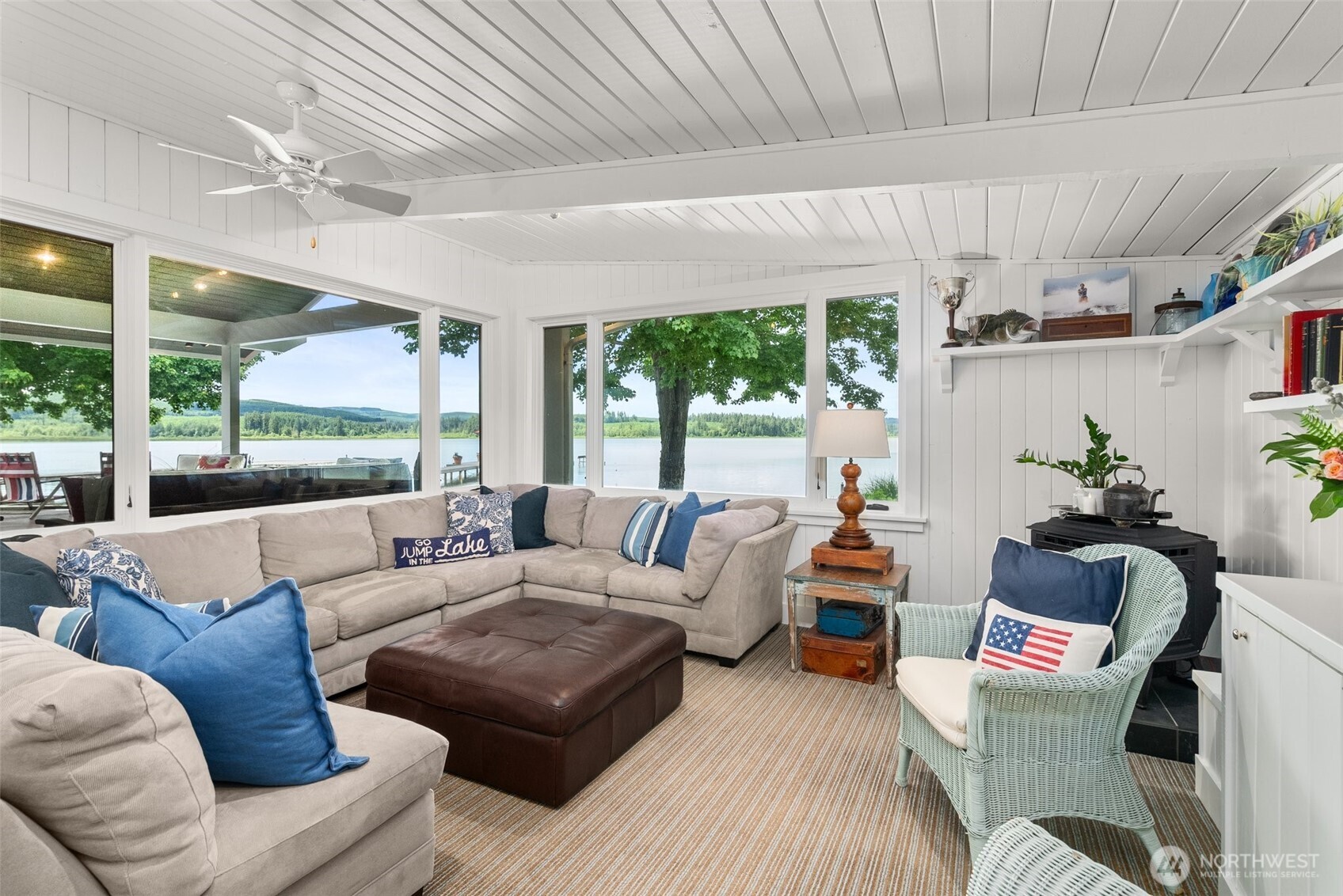 412 Streeter Road Silverlake, WA 98645 - Photo 6 of 40 a living room with furniture and a large window