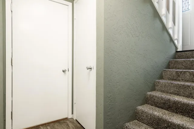 a view of entryway with stairs