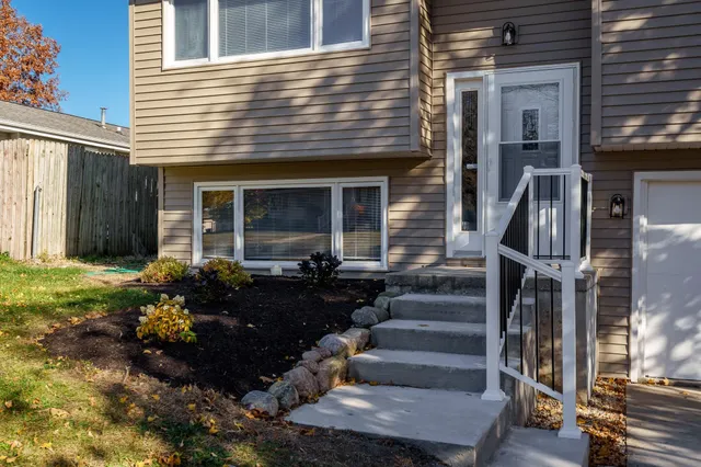 a front view of a house