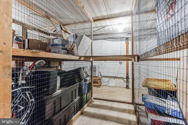 a view of storage and utility room