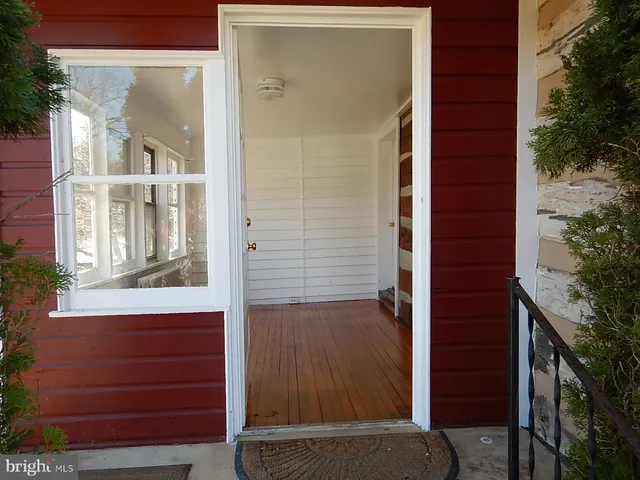 a view of front door of house
