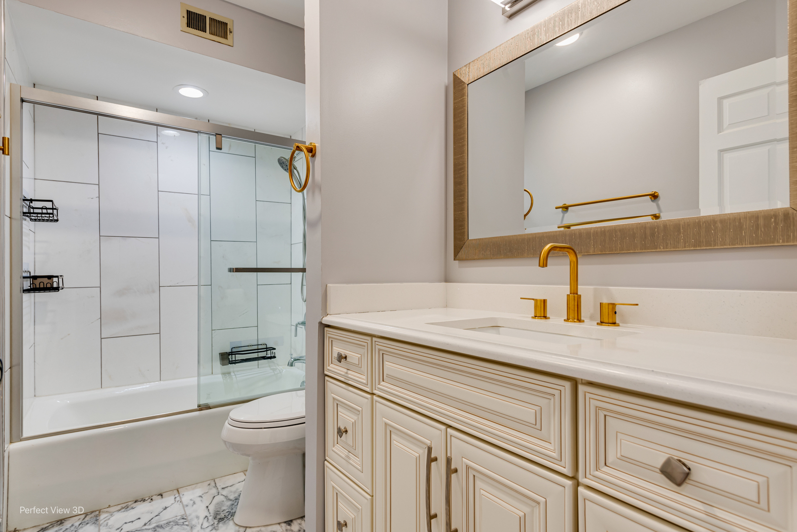 3811 Mission Hills Road Northbrook, IL 60062 - Photo 16 of 26 a bathroom with a sink a toilet and shower