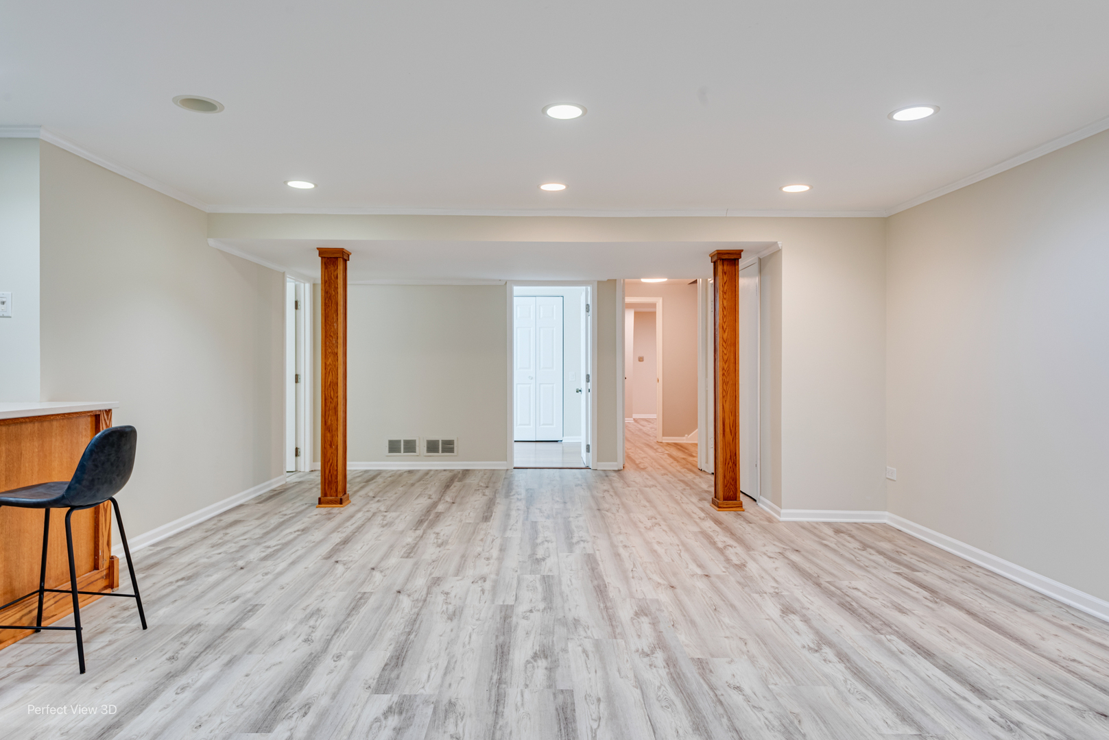 3811 Mission Hills Road Northbrook, IL 60062 - Photo 21 of 26 a view of an empty room with wooden floor and a window