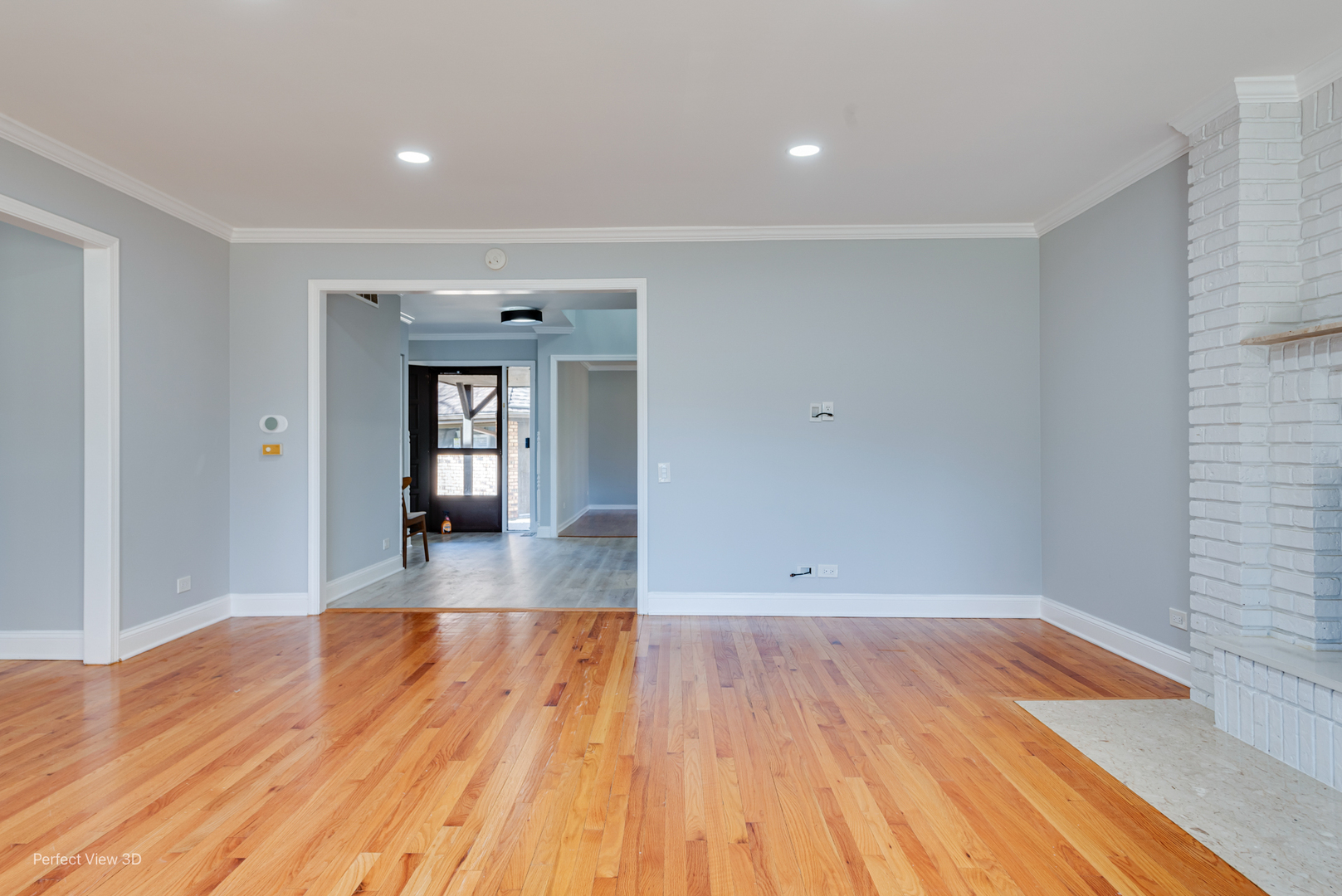 3811 Mission Hills Road Northbrook, IL 60062 - Photo 6 of 26 a view of empty room with wooden floor and fan