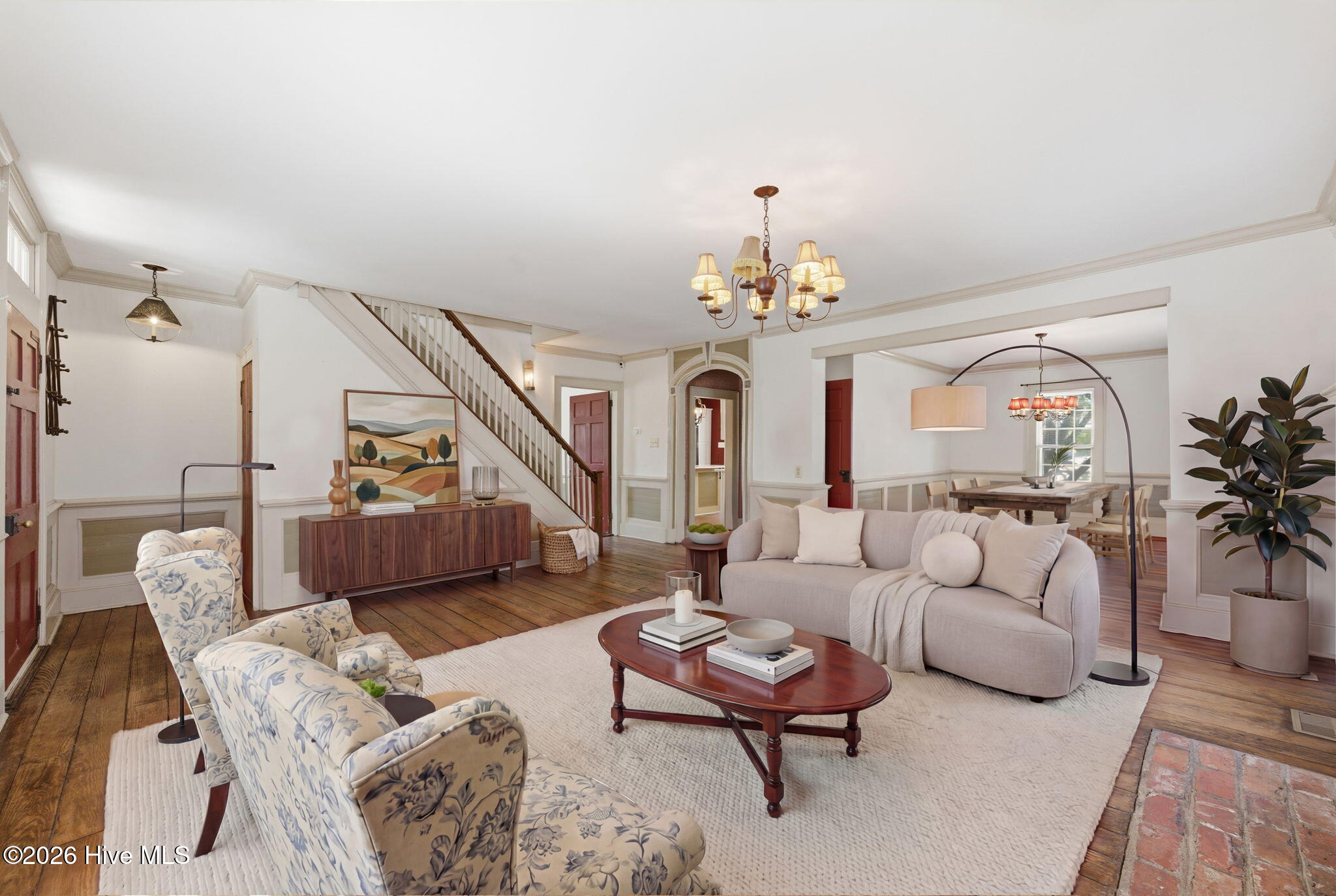 804 Pollock Street New Bern, NC 28562 - Photo 16 of 47 Staged Living Room