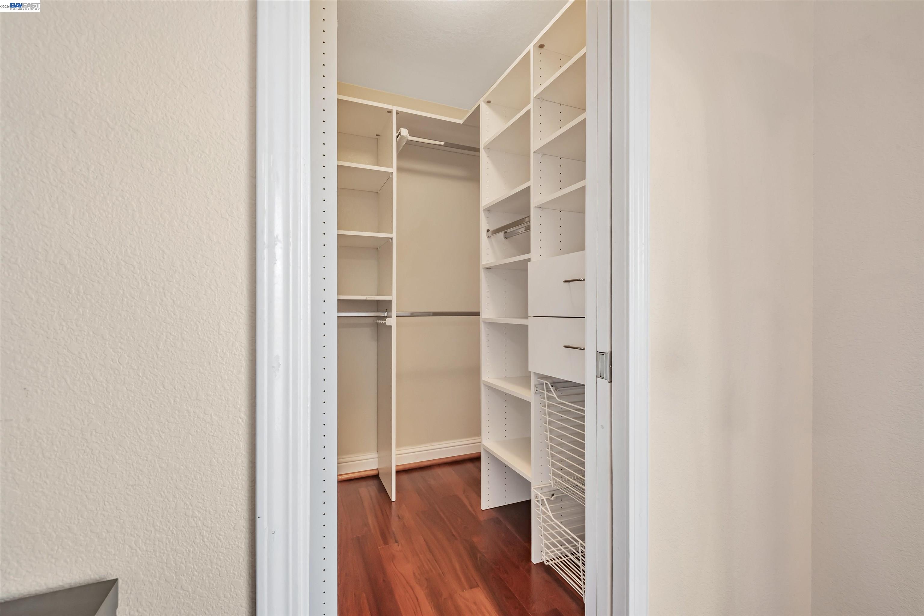 41794 Vargas Road Fremont, CA 94539 - Photo 46 of 60 a view of walk in closet with empty racks