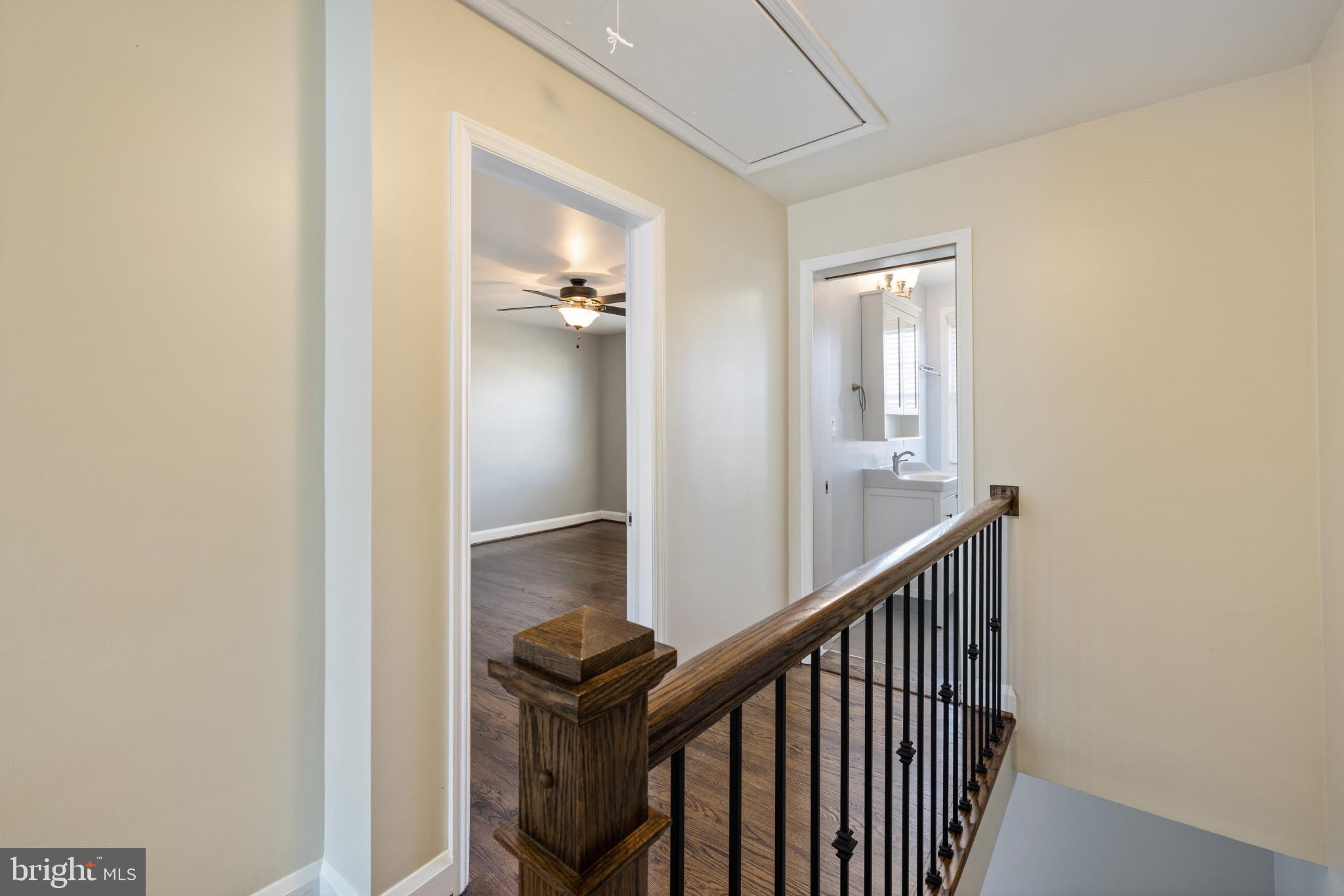 1876 Edgewood Road Towson, MD 21286 - Photo 20 of 32 a view of a hallway with wooden floor and staircase