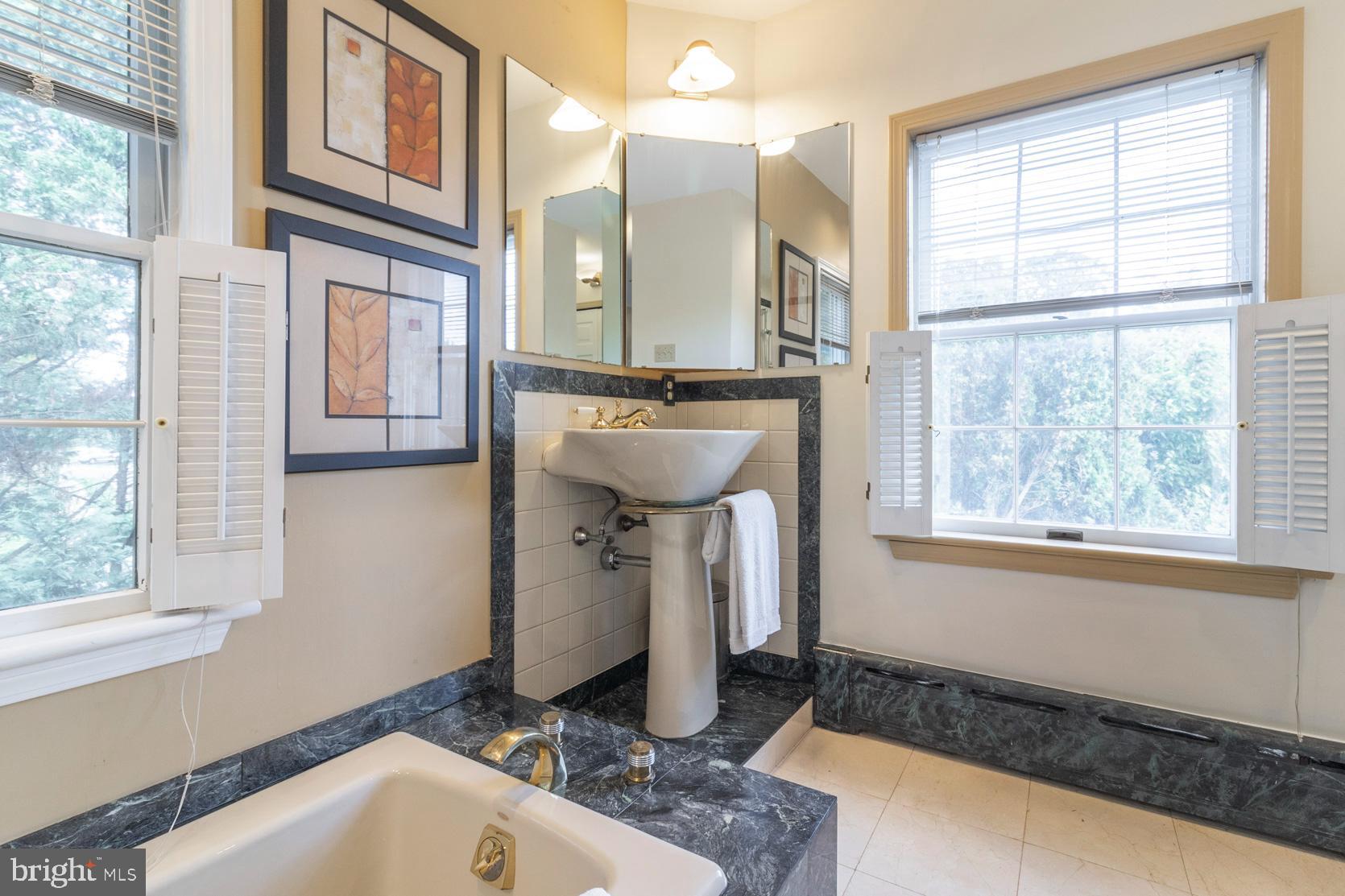 276 Stump Road North Wales, PA 19454 - Photo 45 of 71 Primary Bath Ensuite Marble Floors