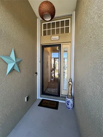 a front view of a house with entryway
