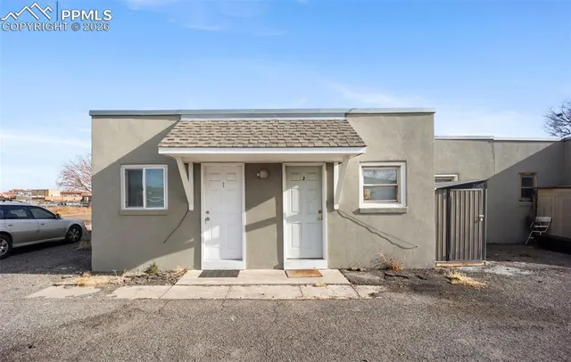 a front view of a house