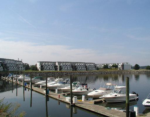 627 Popes Island Road, Unit 627 Milford, CT 06461 - Photo 1 of 1 a view of a lake with boats and trees in the background