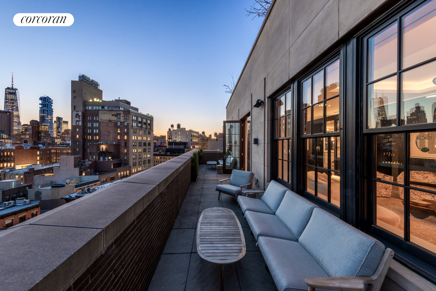 224 Mulberry Street, Unit PH Manhattan, NY 10012 - Photo 36 of 37 a view of balcony with furniture