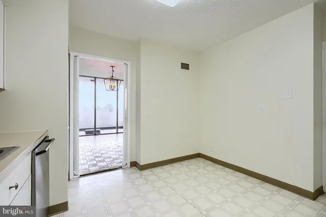 a view of an empty room