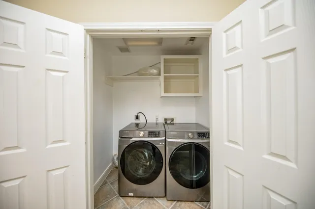 a view of a building with a outdoor space