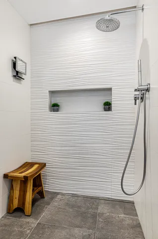 a view of a door and chair