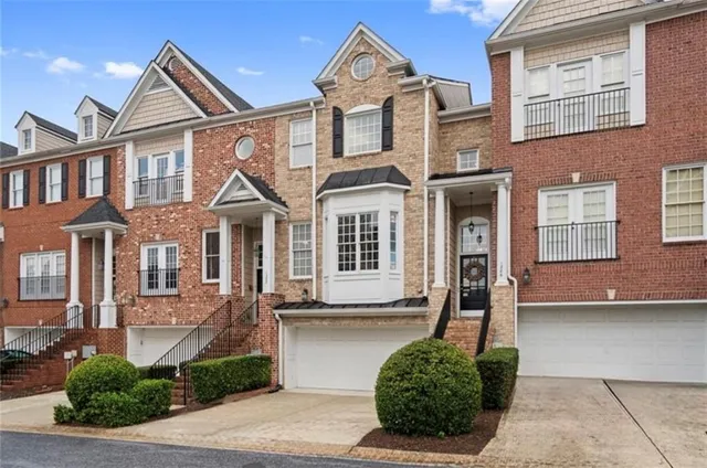 a front view of a house