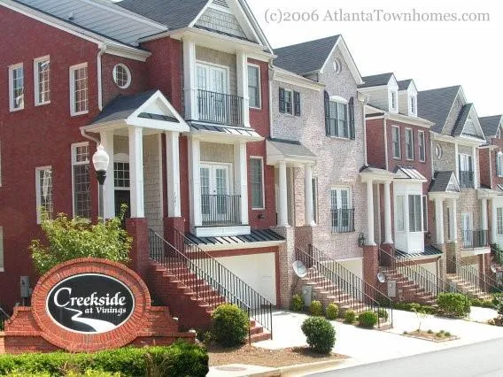 an aerial view of multiple house