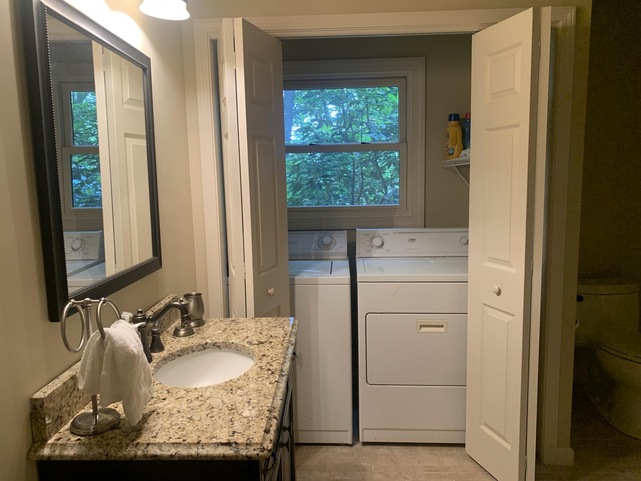 274 Ripshin Lake Road Roan Mountain, TN 37687 - Photo 55 of 62 lower level bath laundry