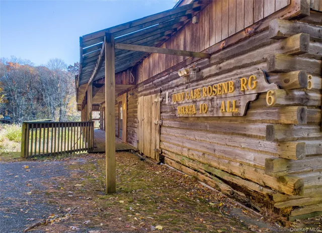 a view of a brick building with stairs