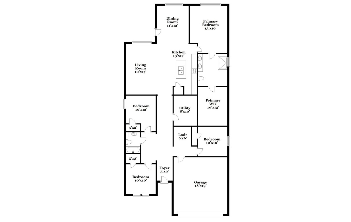 1021 Round Bale Road Hutto, TX 78634 - Photo 16 of 16 a picture of a bathroom with a shower and a mirror