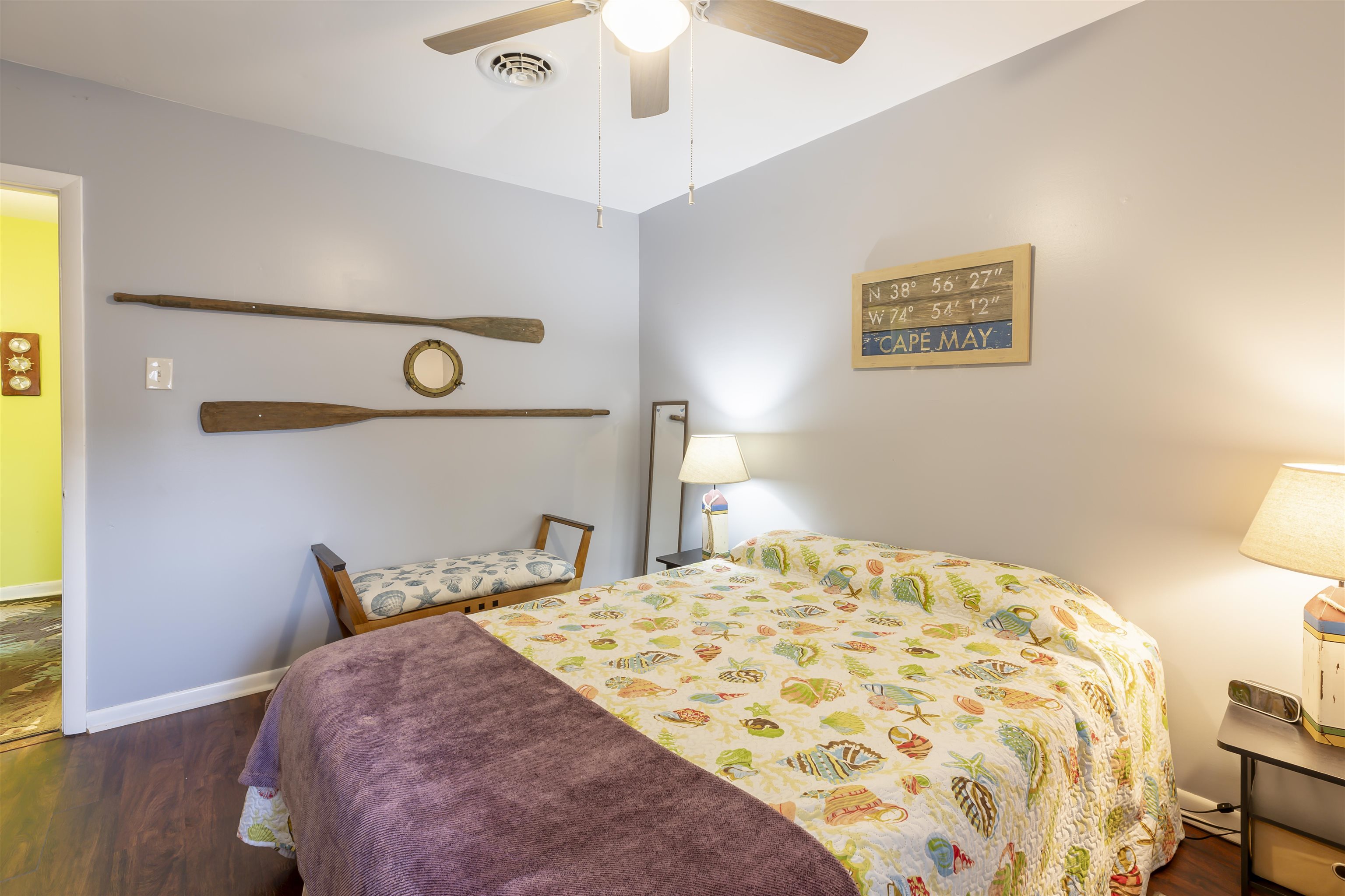 116 Cedardale Avenue Villas, NJ 08251 - Photo 21 of 30 a bedroom with a bed and wooden floor