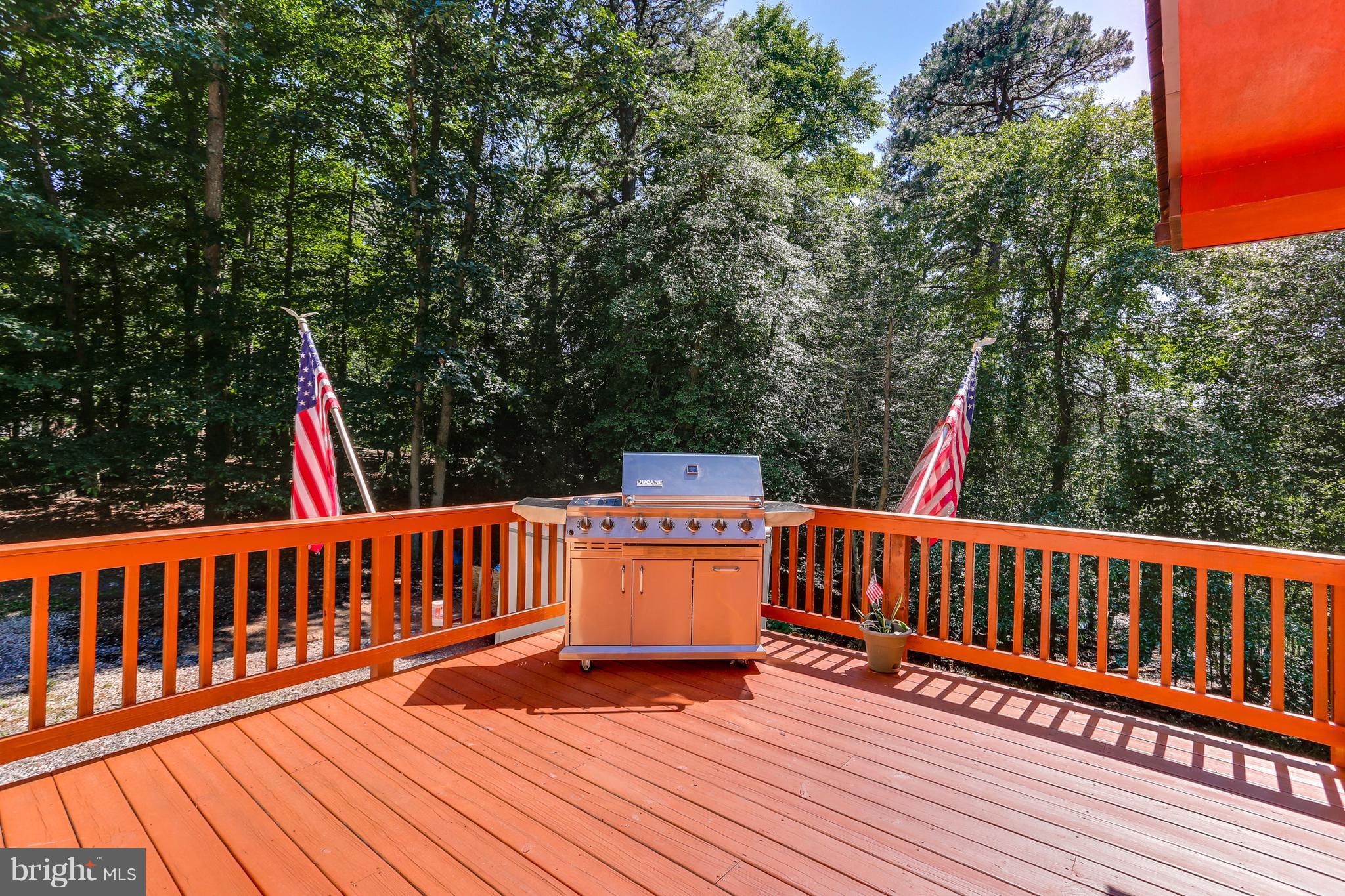 190 Hickory Point Road Pasadena, MD 21122 - Photo 5 of 30 Deck from kitchen with wooded views
