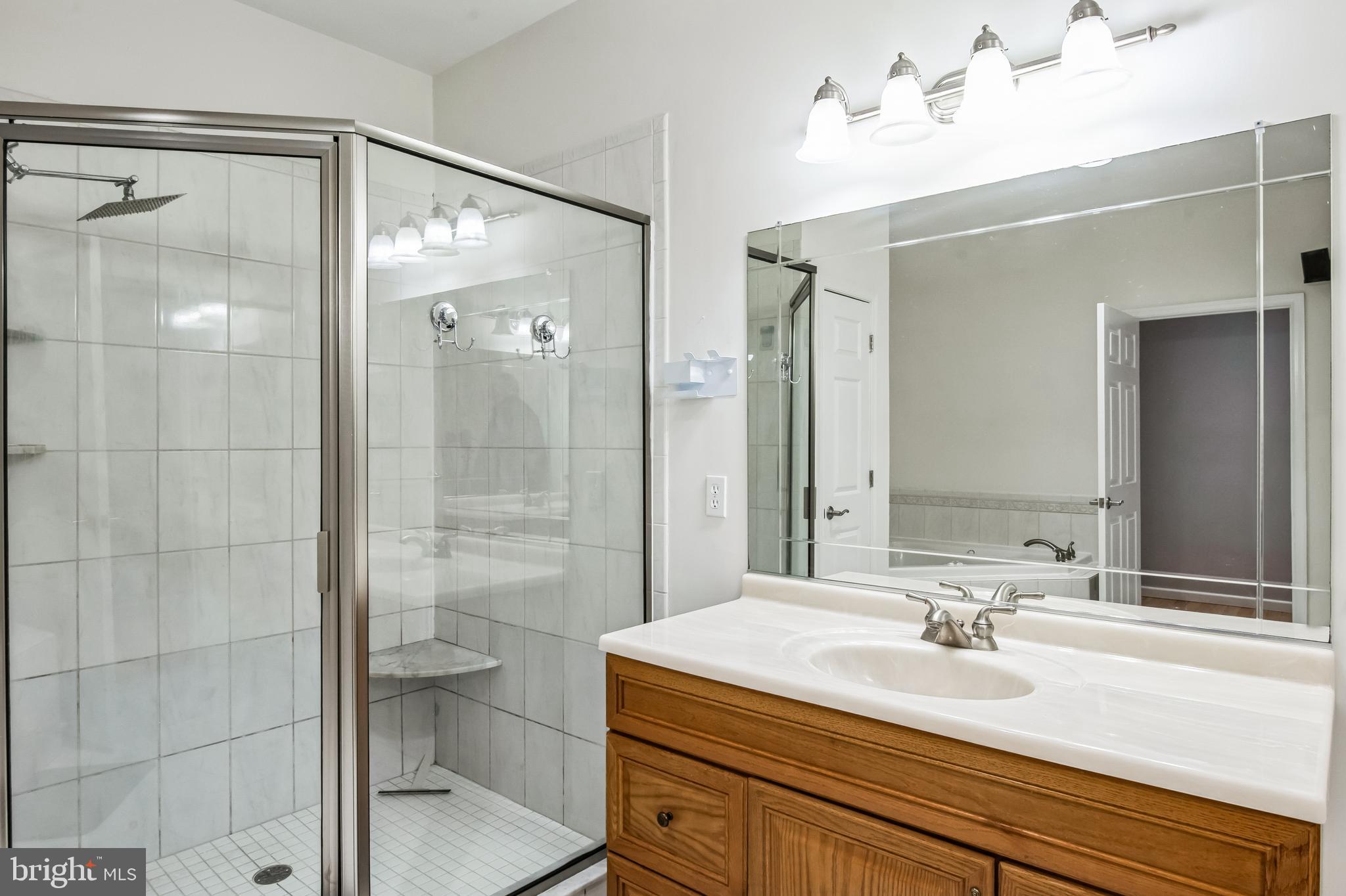 8419 Ingleton Road Easton, MD 21601 - Photo 34 of 58 a bathroom with a sink shower and a mirror