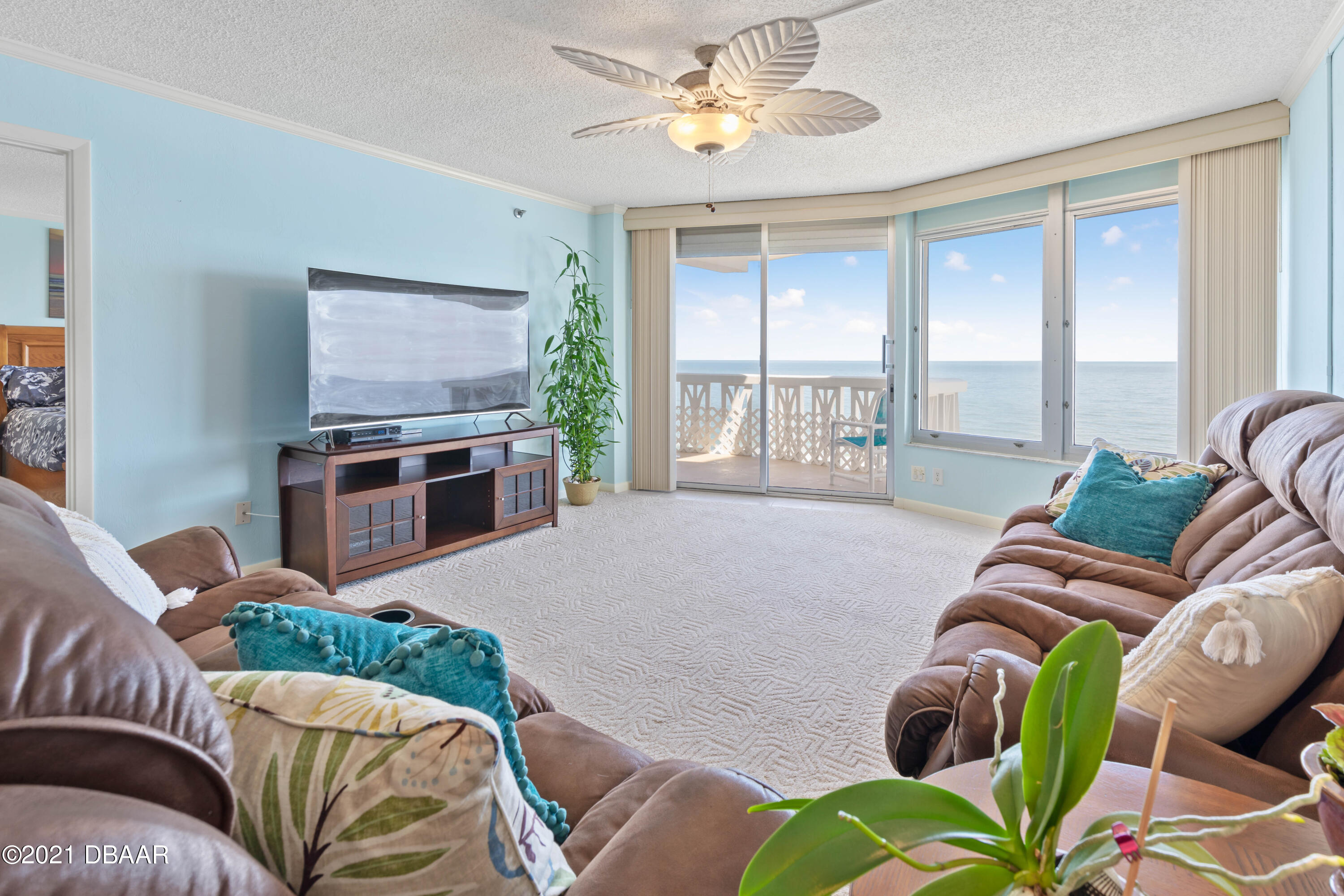 1051 Ocean Shore Boulevard, Unit 1202 Ormond Beach, FL 32176 - Photo 3 of 31 Living Room view!